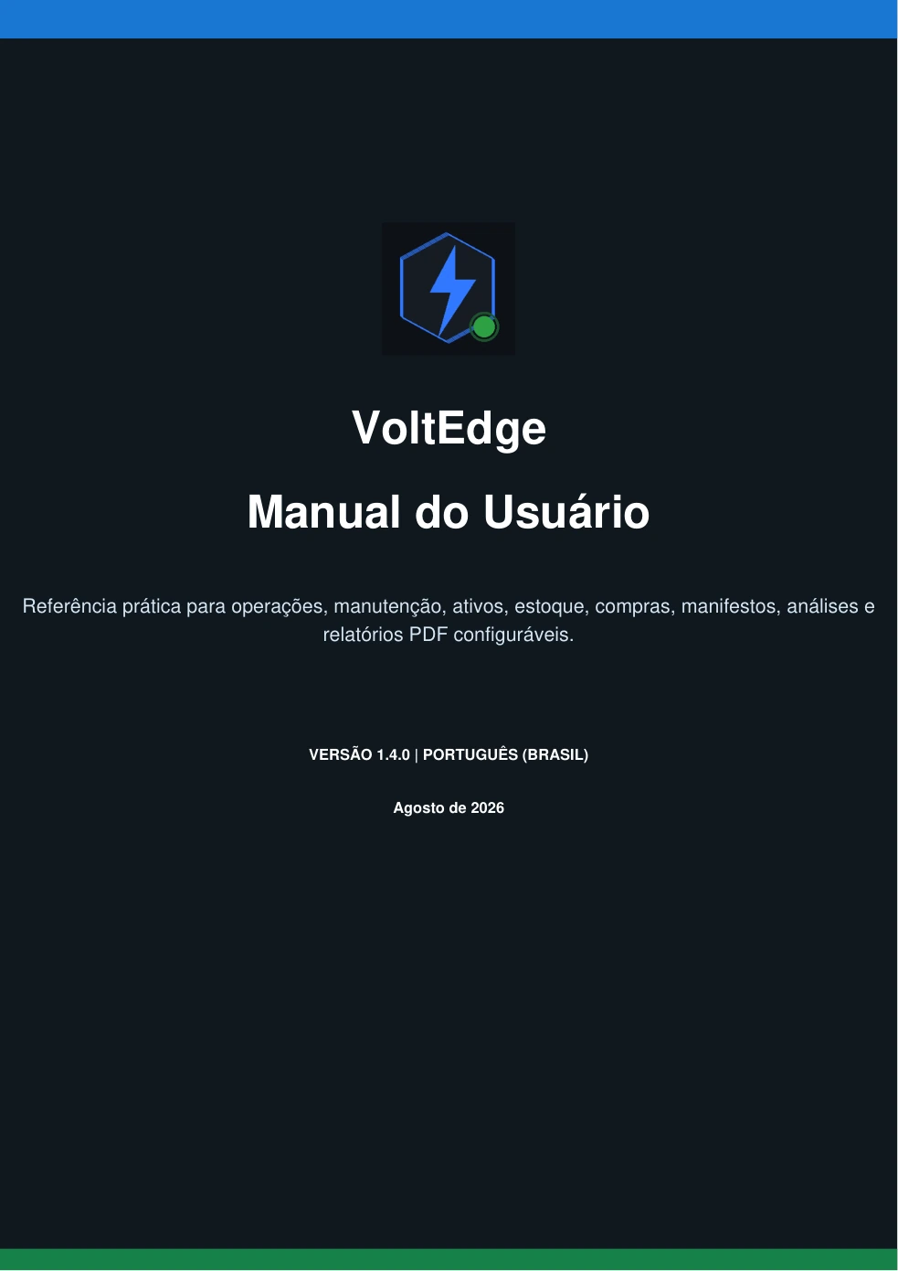 Capa do Manual do Usuário VoltEdge